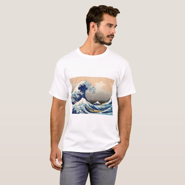 KATSUSHIKA HOKUSAI - The great wave off Kanagawa T-Shirt (Front Full)