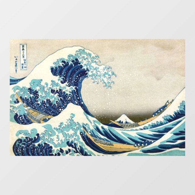 Katsushika Hokusai - The Great Wave off Kanagawa Window Cling (Sheet)