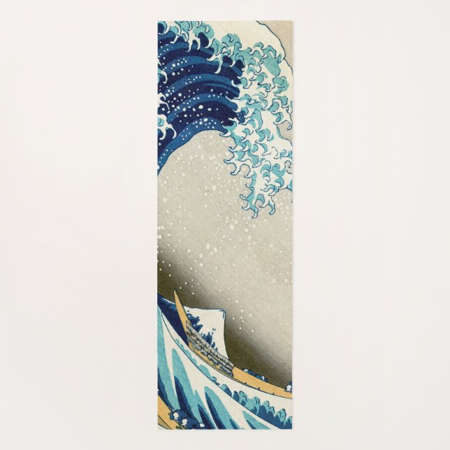 Katsushika Hokusai - The Great Wave off Kanagawa Yoga Mat (Back)