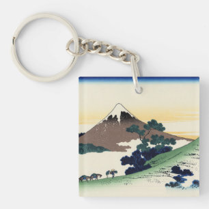Katsushika Hokusai. The Inume Pass in Kai Provinc Keychain