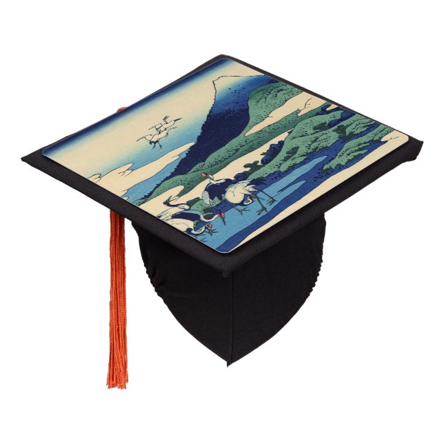 Katsushika Hokusai - Umegawa in Sagami province Graduation Cap Topper (Angled)