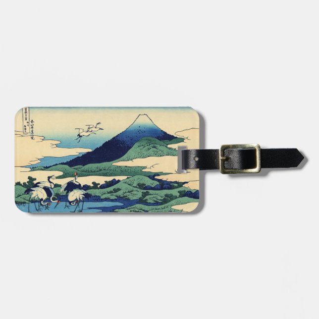 Katsushika Hokusai - Umegawa in Sagami province Luggage Tag (Front Horizontal)