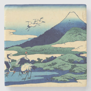 Katsushika Hokusai - Umegawa in Sagami province Stone Coaster