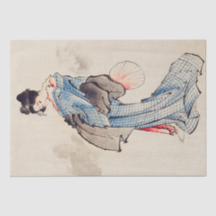 Katsushika Hokusai   Woman, Full-Length Portrait Tissue Paper