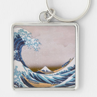 Katsushika Hokusai's Great Wave off Kanagawa Japan Keychain