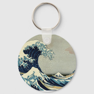 Katsushika Hokusai's Great Wave off Kanagawa Keychain