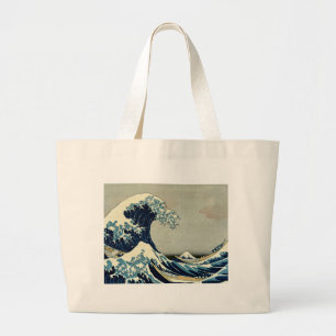Katsushika Hokusai's Great Wave off Kanagawa Large Tote Bag