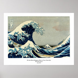 Katsushika Hokusai's Great Wave off Kanagawa Poster