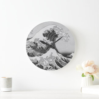 Katsushika Hokusai's The Great Wave off Kanagawa - Large Clock