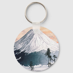 Katsuyama Neighbourhood by Hiroaki Takahashi Keychain