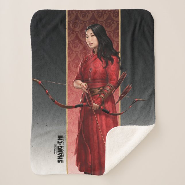 Katy Bow & Arrow Sherpa Blanket (Front)