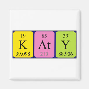 Katy periodic table name magnet