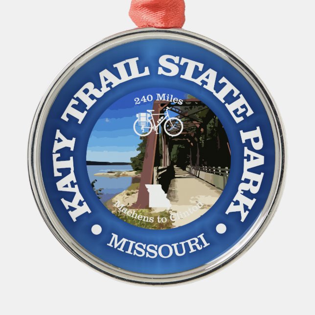 Katy Trail (cycling c) Metal Ornament (Front)