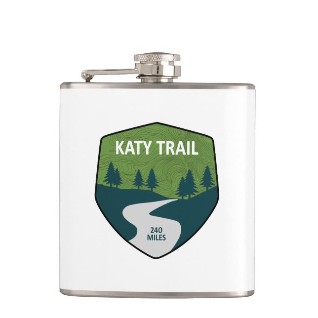 Katy Trail Hip Flask (Front)