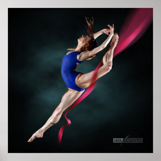 Katya’s Ballerina Jump Pin Up Poster