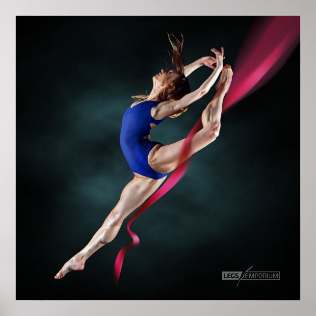 Katya’s Ballerina Jump Pin Up Poster (Front)