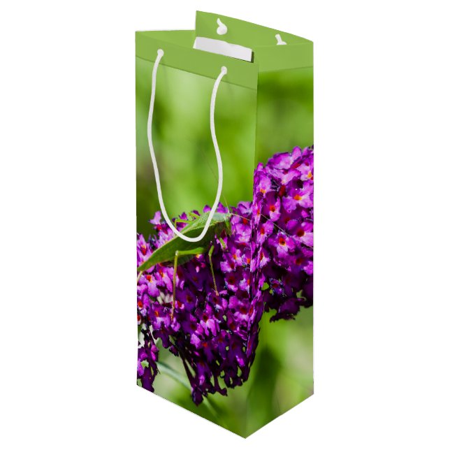 katydid energy wine gift bag (Back Angled)