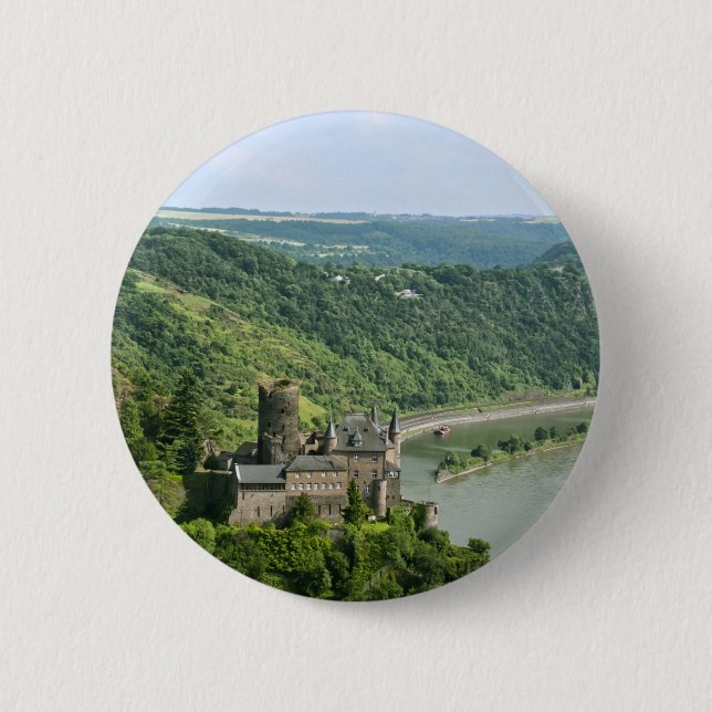 Katz Castle 2 Inch Round Button (Front)
