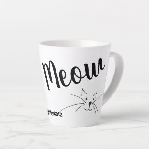 Katz Meow Latte Mug