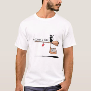 Katze Jiji Where is Kiki? I'm Not Service  T-Shirt