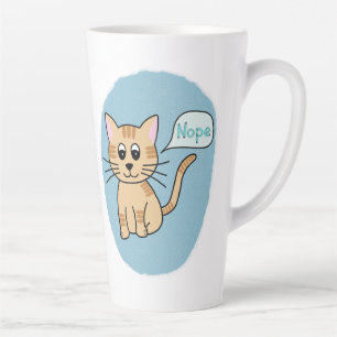 Katze sagt NOPE Latte Mug