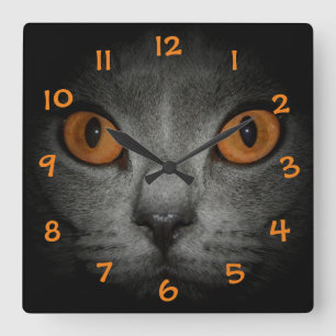 Katzenaugen Square Wall Clock