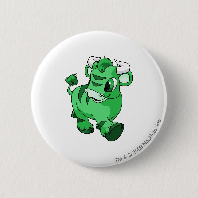Kau Green 2 Inch Round Button (Front)