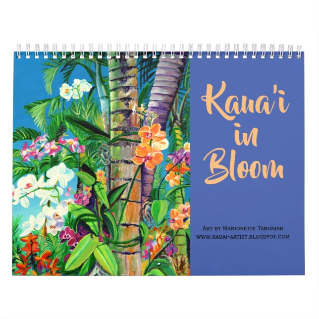 Kauai dans le calendrier en fleurs (Protection)