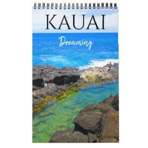 kauai dreaming 2025 large calendar