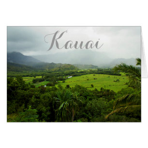 Kauai, Hawaï Landscape Scene