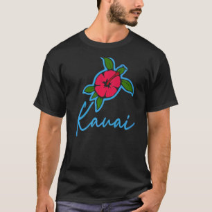 Kauai Hawaii 2022 Island Hawaiian Sea Turtle Tropi T-Shirt