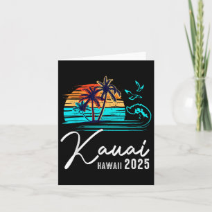 Kauai Hawaii 2025 Summer Vacation Matching Family Card