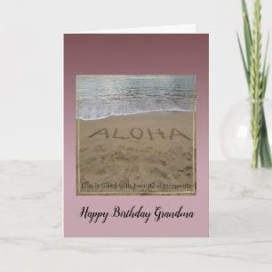 Kauai Hawaii Aloha Beach Beautiful Moments    Card