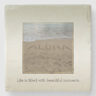 Kauai Hawaii Aloha Beach Beautiful Moments Stone Coaster