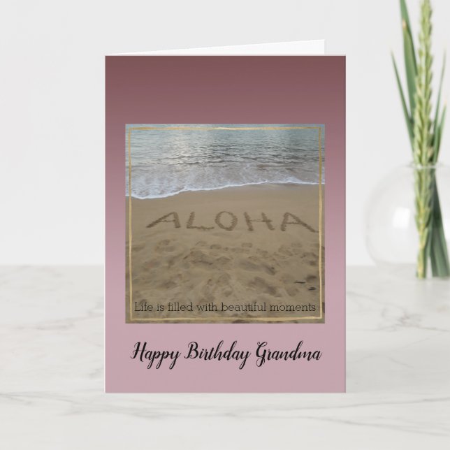 Kauai Hawaii Aloha Beach Carte de beaux moments (Devant)