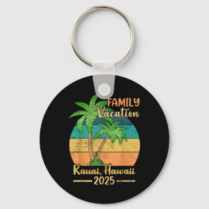 Kauai Hawaii Beach Family Vacation 2025 Summer  Keychain