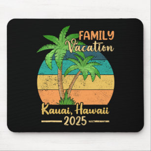 Kauai Hawaii Beach Family Vacation 2025 Summer  Mouse Pad