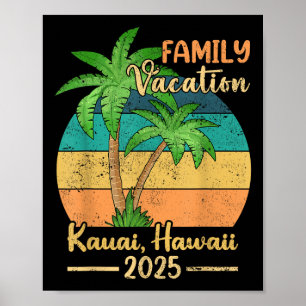 Kauai Hawaii Beach Family Vacation 2025 Summer  Poster