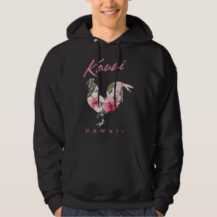 Kauai Hawaii Flower Hibiscus Chicken Lover Souveni Hoodie