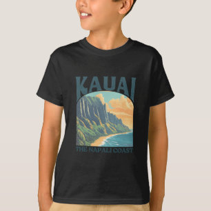 Kauai Hawaii Na Pali Coast Vintage Beach T-Shirt