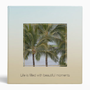 Kauai Hawaii Palm Trees Beautiful Moments Binder