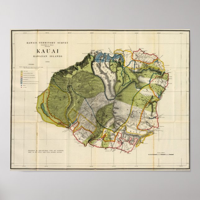 Kauai, Hawaii Poster (Front)