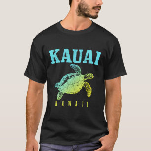 Kauai Hawaii Surf Sea Turtle Surfer Scuba Diving H T-Shirt
