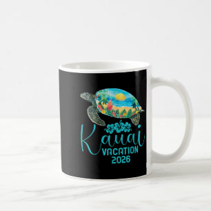 Kauai Hawaii Trip 2026 Sea Turtle Summer Vacation  Coffee Mug
