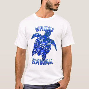 Kauai Hawaii Vacation Tribal Turtle T-Shirt