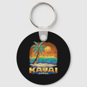 Kauai Hawaii Vintage Distressed Souvenir  Keychain