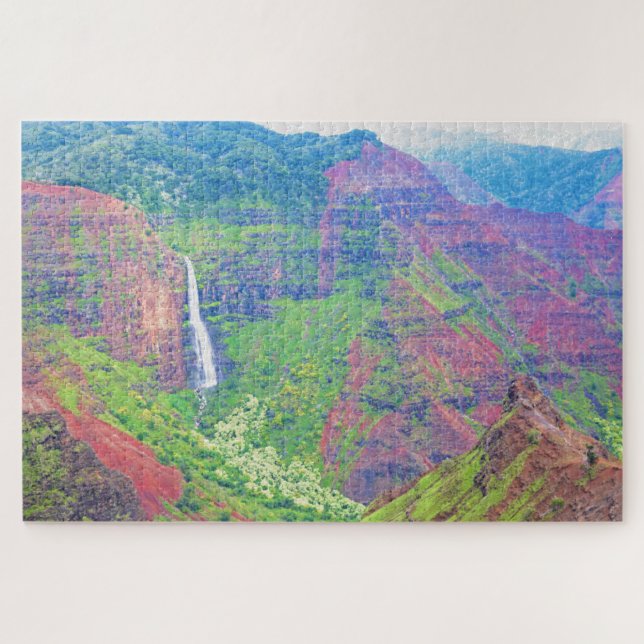 Kauai - Hawaii - Waimea Canyon - 20x30 - 1014 pcs Jigsaw Puzzle (Horizontal)