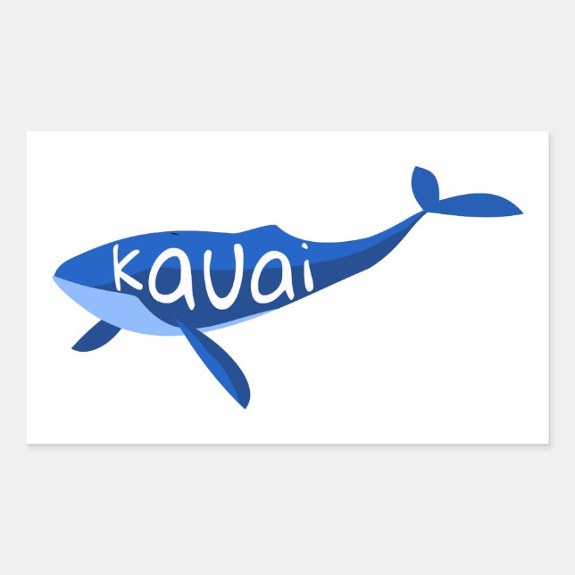 Kauai Hawaii Whale Sticker (Front)
