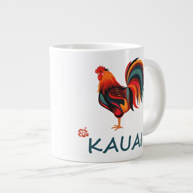 Kauai Hawaiian Rooster Jumbo Mug (Front Right)