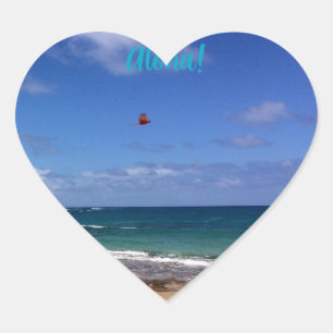 Kauai heart  Aloha sticker